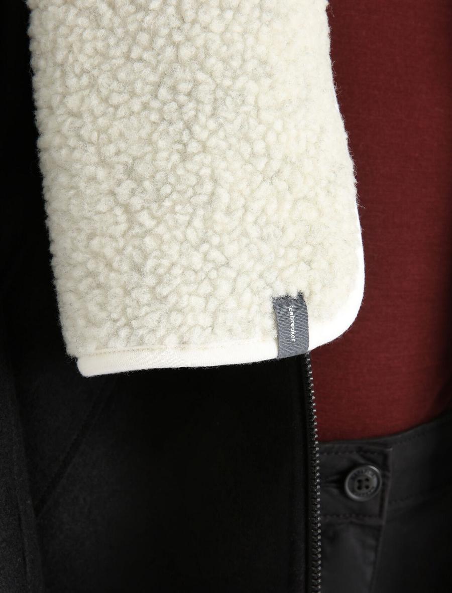 Echarpes Icebreaker Unisex RealFleece™ Merino High Pile Homme Blanche | FR 1065JPQJ